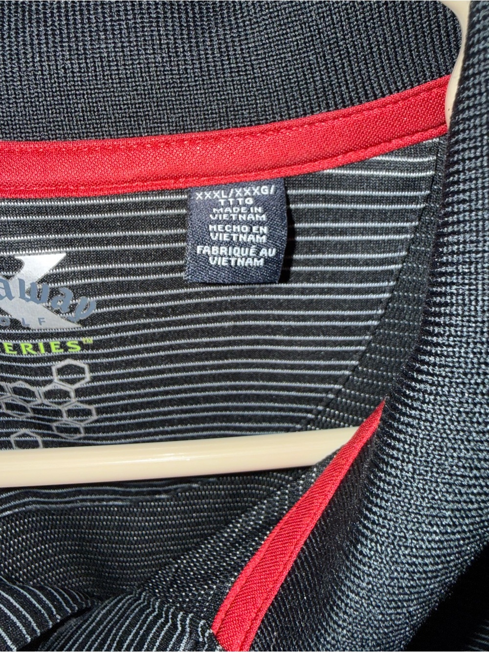 Callaway Black Polo with Red Trim